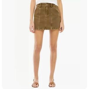 We The Free Lennox Olive Denim Mini sz 27